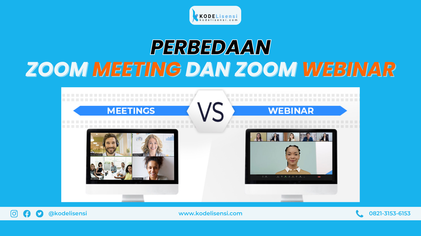 Perbedaan Zoom Meeting dan Zoom Webinar